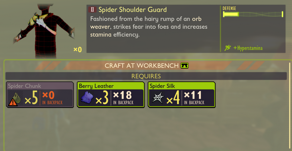 Grounded Spider armor