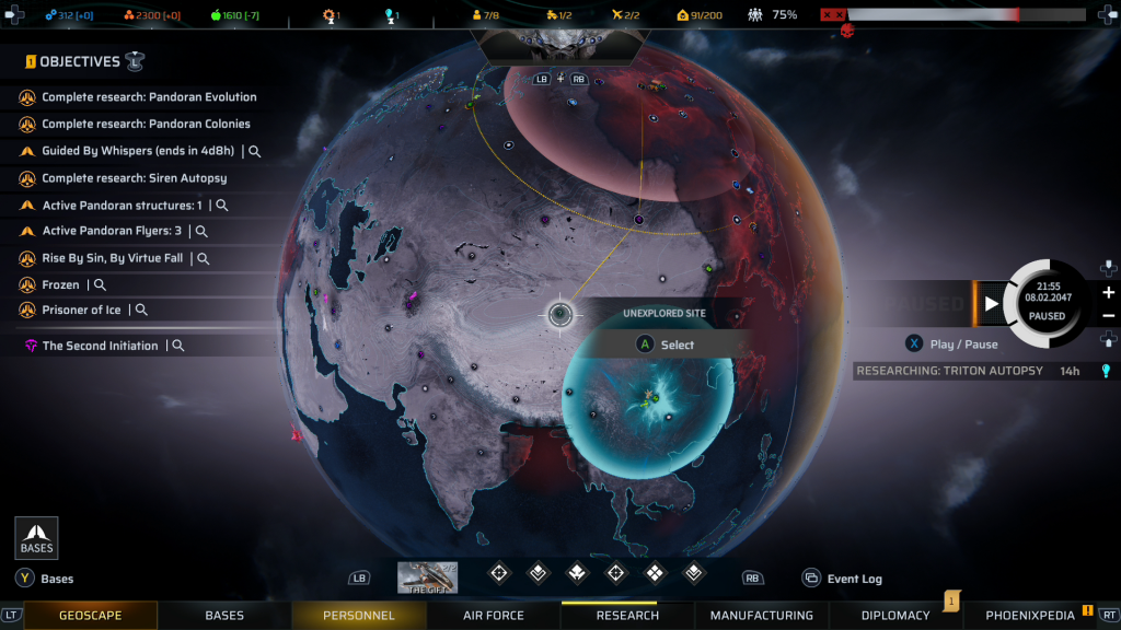 Phoenix Point TIps World Map