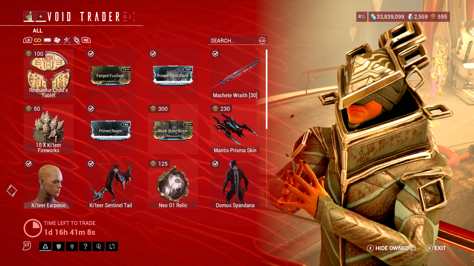 Warframe Baro Ki