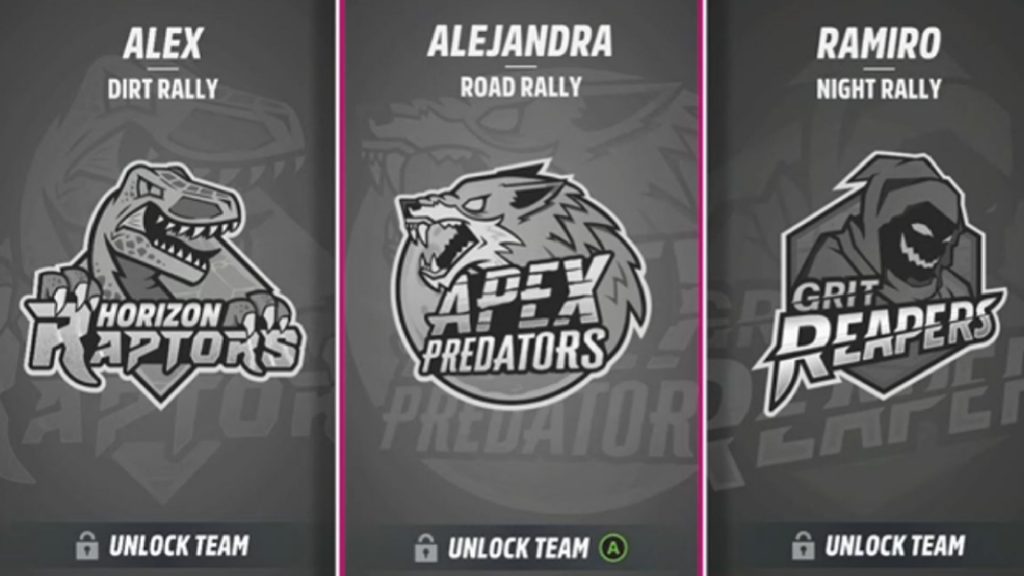 Forza Horizon Rally Adventure 3 teams