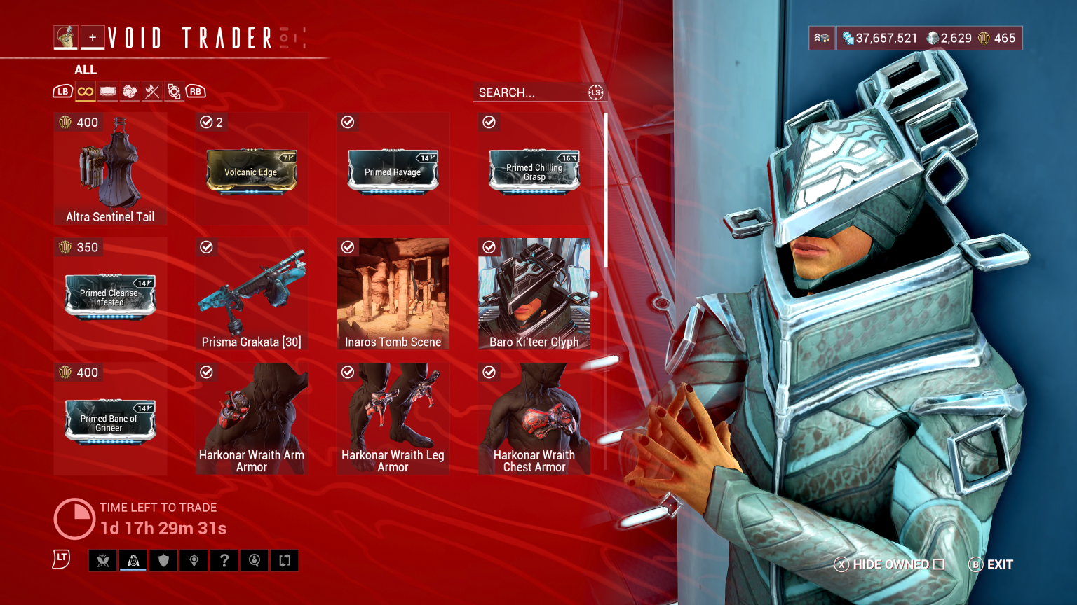 Warframe Baro Ki