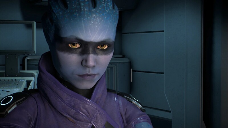 Peebee in MAss Effect Andromeda looking at you