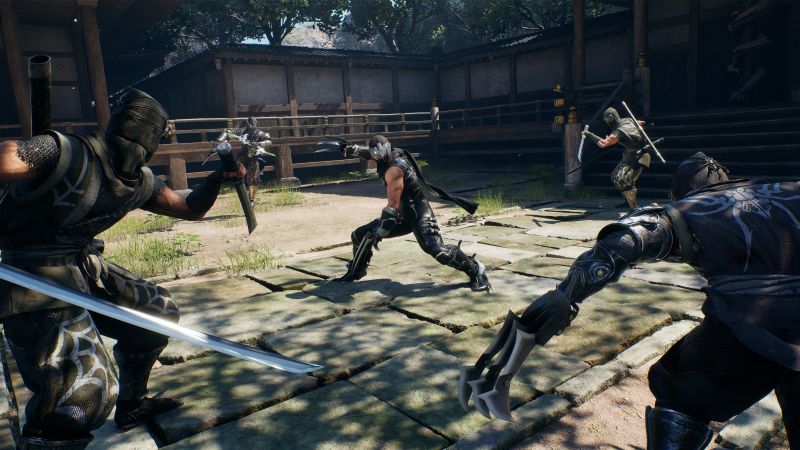 Ryu Hayabusa in Ninja Gaiden 2 Black fighting enemies
