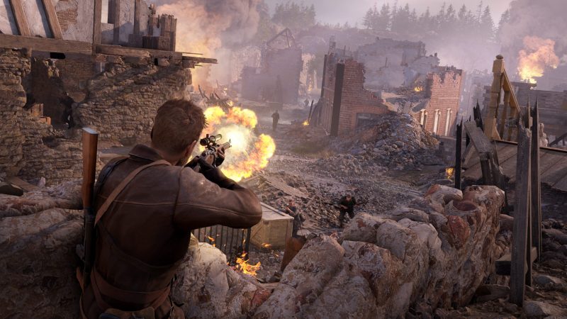 Some of third-person shooting action players can experience in 'Sniper Elite: Resistance'.