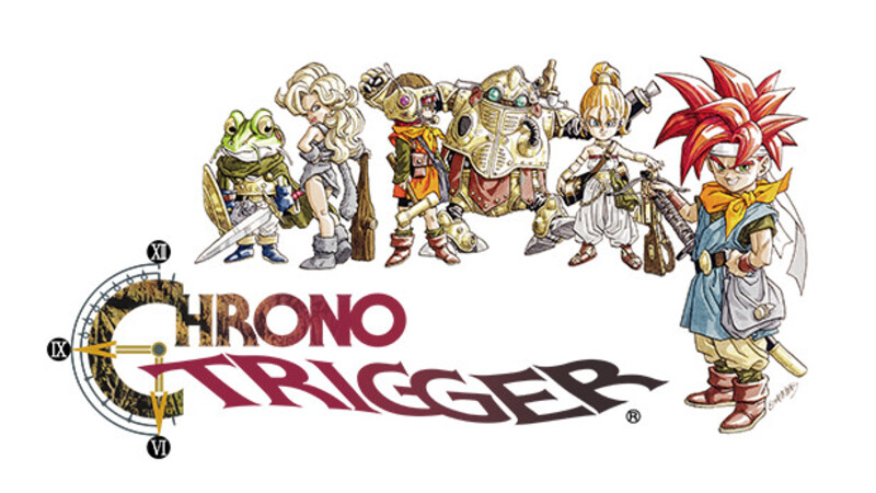 Chrono Trigger characters on the title banner