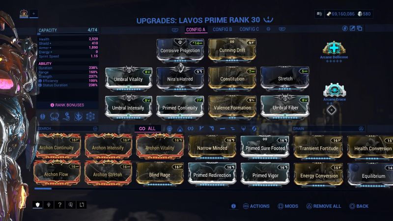 Warframe Lavos Prime Mod Setup