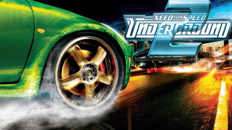 Need For Speed Underground2 cover image with car burning out and game name 