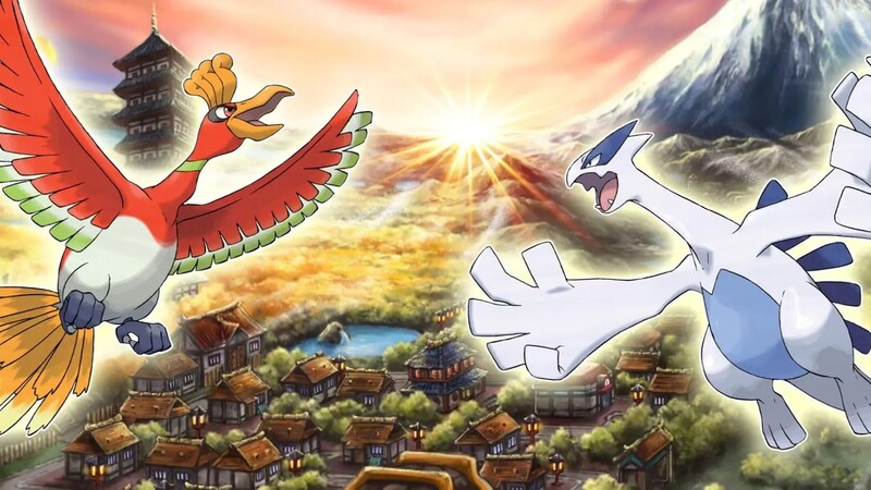 Ho-Oh and Lugia from generation 2