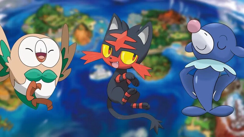 The starting pokemon for generation 7