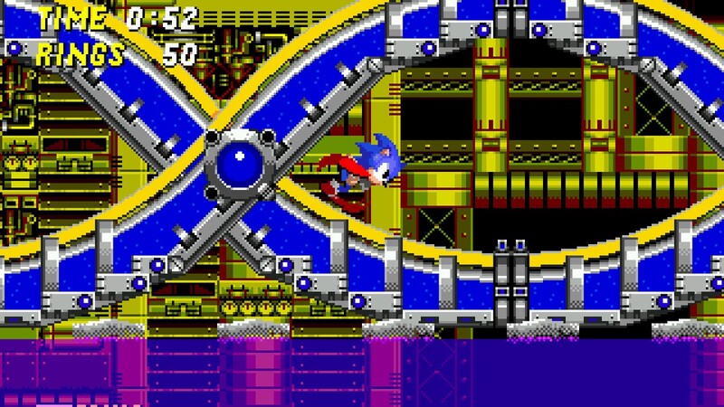Sonic running through the chemical plant