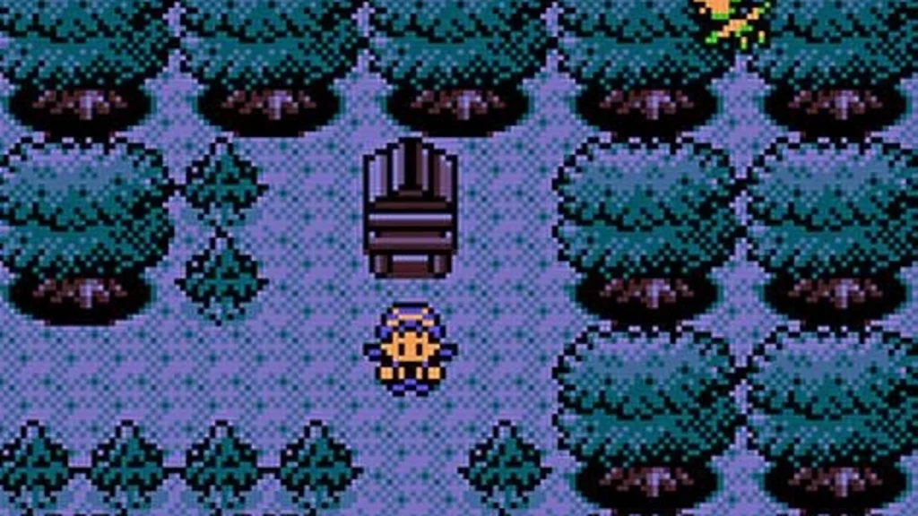 Female Pokemon Crystal characetr waiting for Celebi to show up