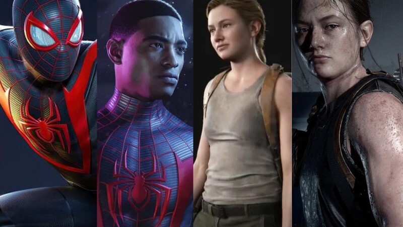 Spiderman, Miles Morales, and Ellie representing DEI in gaming