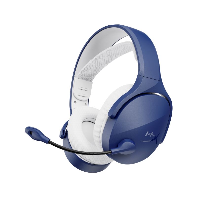 HyperX Cloud Jet Blue angled shot white backdrop