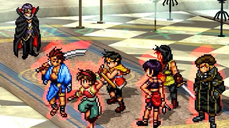 Suikoden 2 Neclord fight  with 6 party members