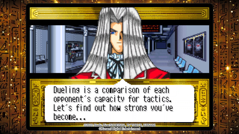 Pegasus speaking to the duelist