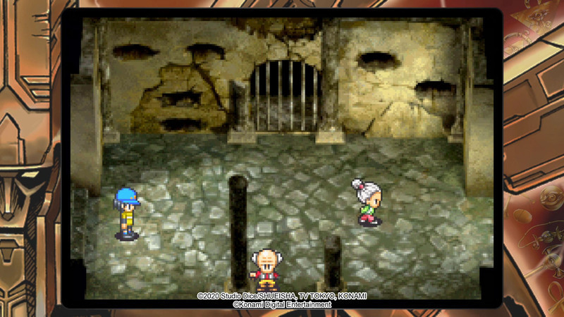The characters in a =n underground looking area from Rasheef of Destruction
