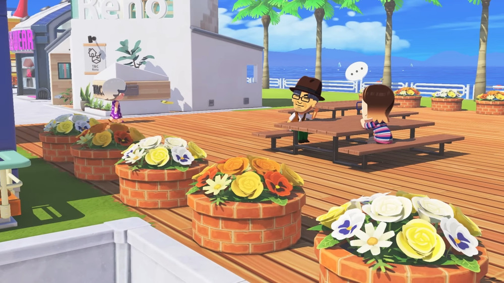 2 Miis chatting in Tomodachi Life: Living the Dream
