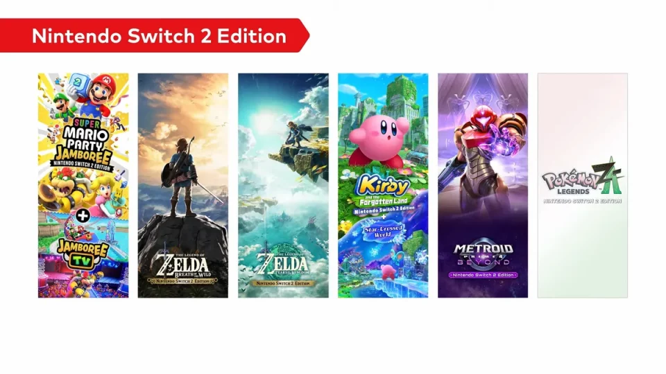 Nintendo and it's initial wave of Switch 2 Edition games.