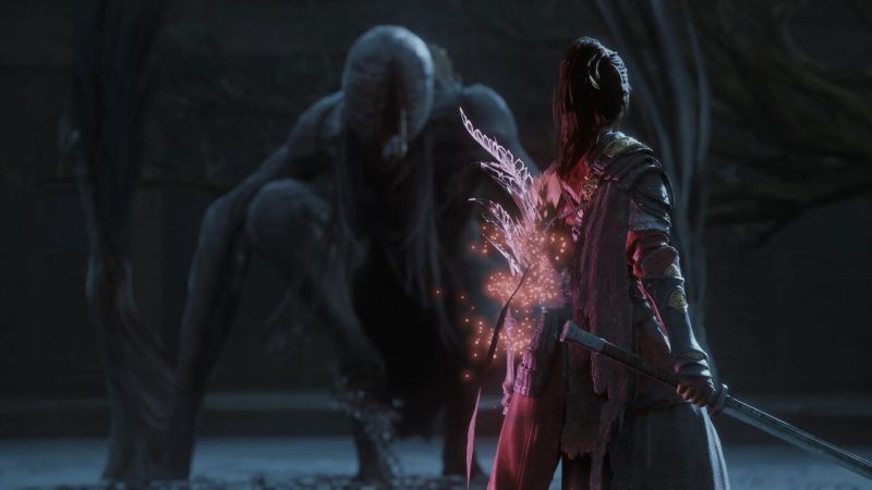 Wuchang Fallen Feather main character with a sword