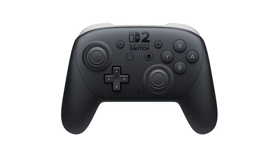 The front of the Nintendo Switch 2 Pro Controller.