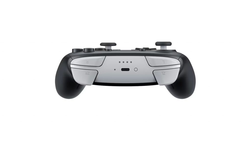 The top of the Nintendo Switch 2 Pro Controller, showing off the shoulder buttons and digital trigger buttons.