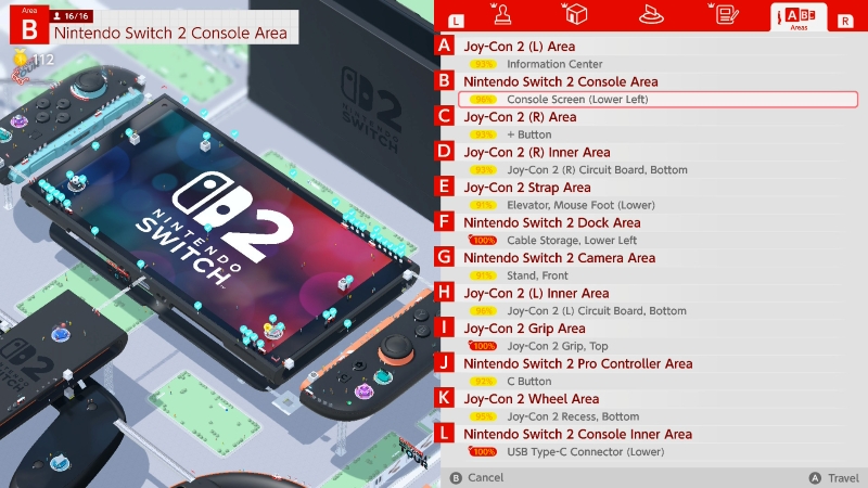 Welcome Tour Area & Completion %