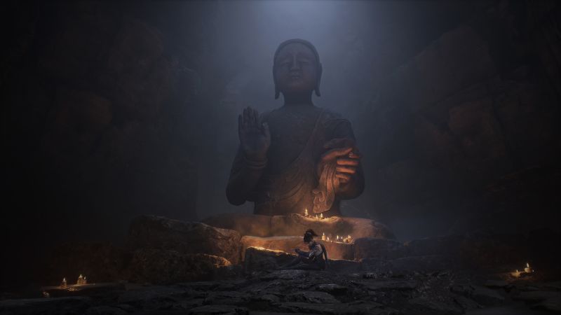 Wuchang is next to a buddha
