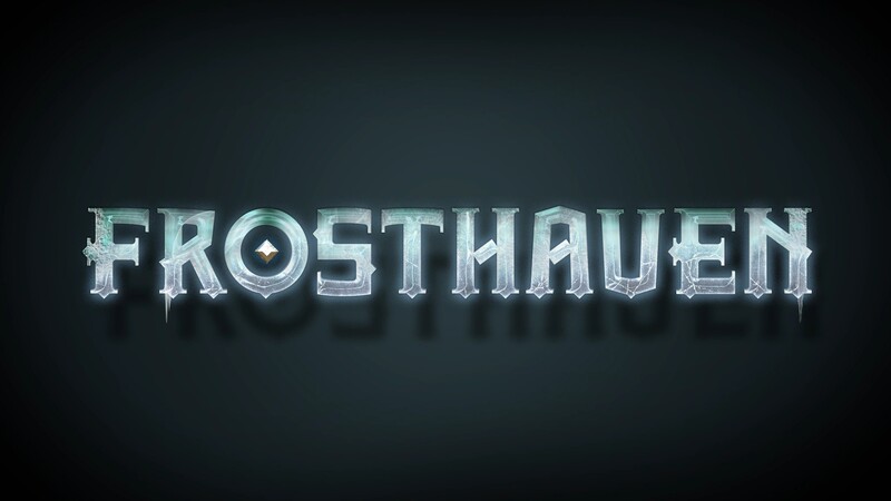The word Frosthaven on a black screen