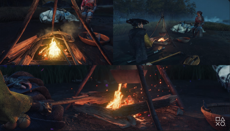 Camping in Ghost of Yōtei