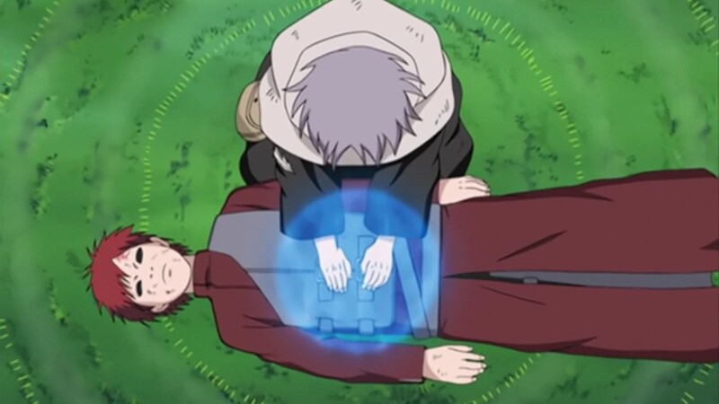 Granny Chiyo transferring her life into Gaara