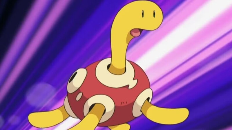 Shuckle looking on wide eyed