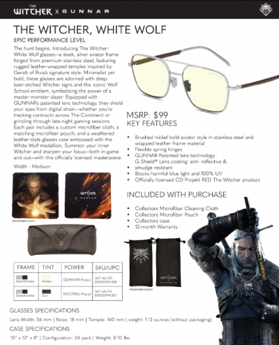 Witcher Onesheet