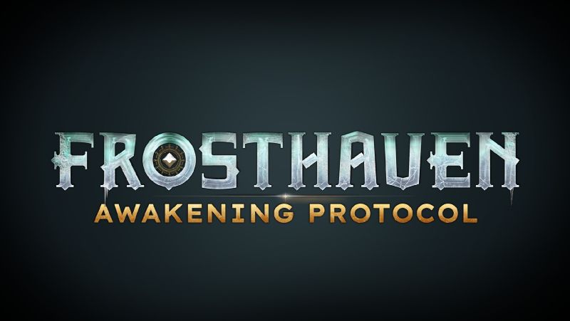 Frosthaven Awakening Protocol title with dark backdrop