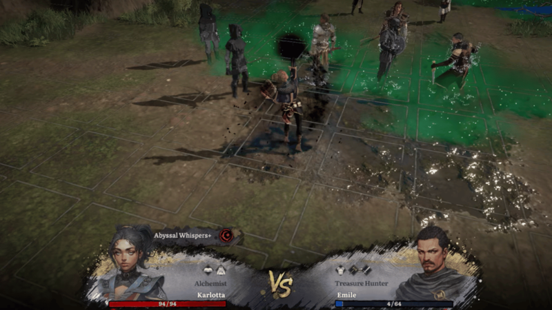 Terrain on a battlefield showing a poisonous hazard