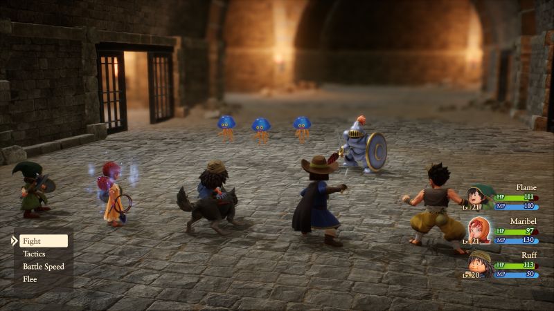 Dragon Quest 7: Reimagined Combat Screenshot