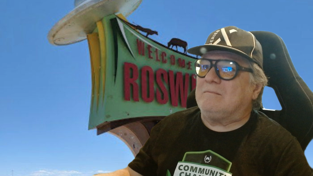 Cerebral Paul wearing Roswell by Gunnar