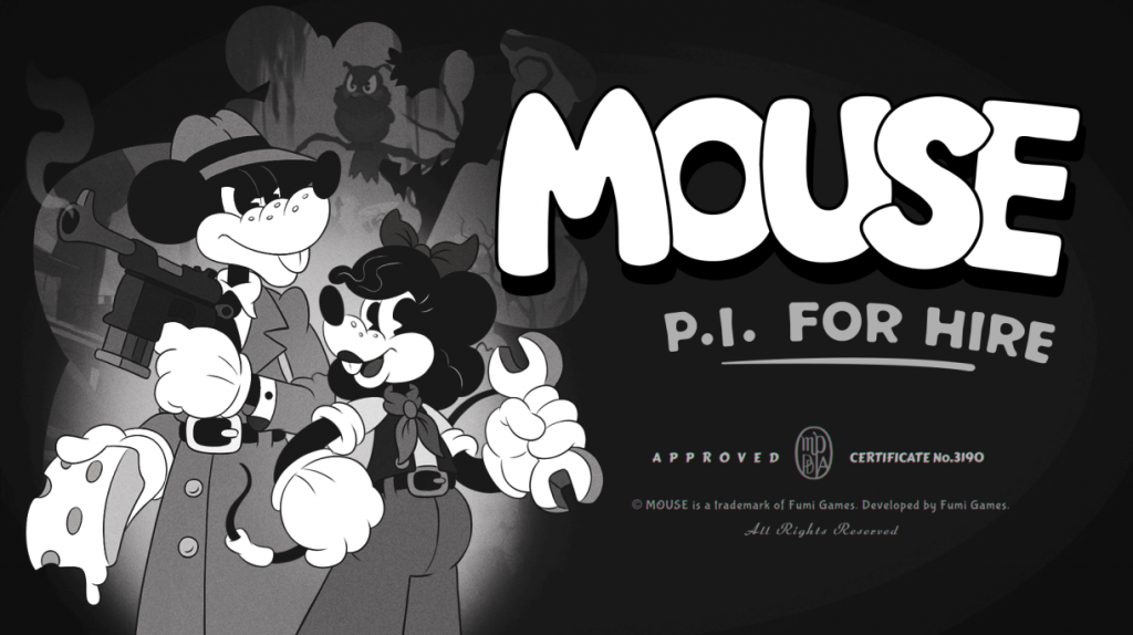 Mouse: P.I. For Hire title screen