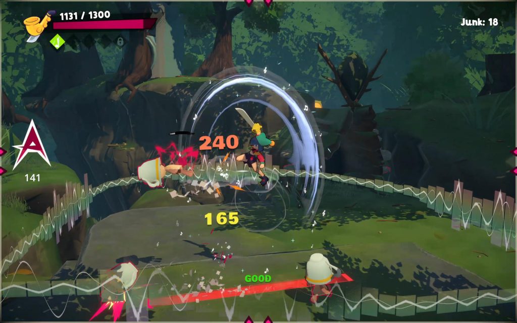 Cello fighting using stylish to-the-beat combat mechanics, heavily inspired by 'Hi-Fi Rush'.