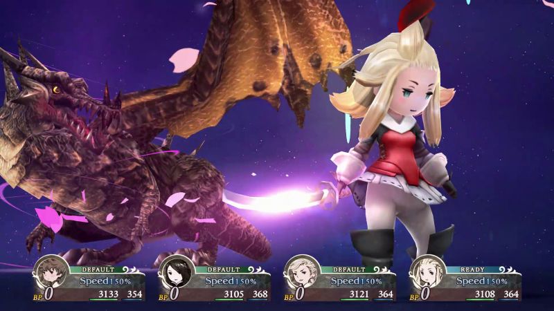 Bravely Default Combat Scene