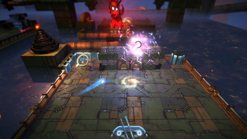 Caromble screen shot of industrial level