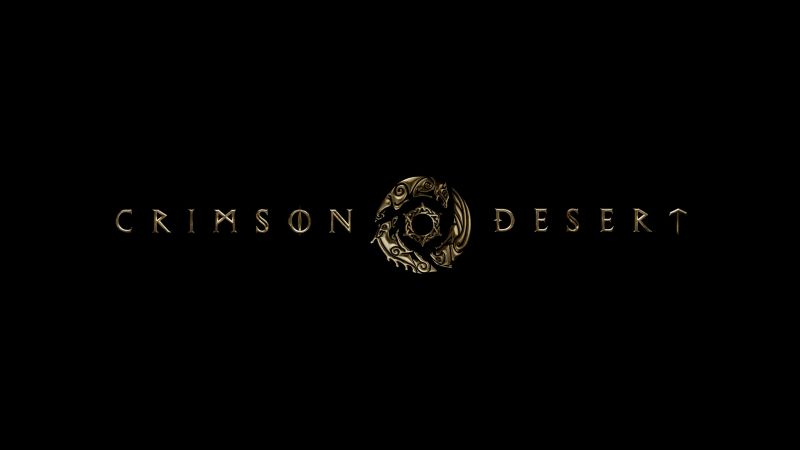 Crimson Desert Title Screen Logo and black backdrop