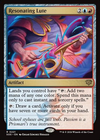 Resonating Lute Magic Card