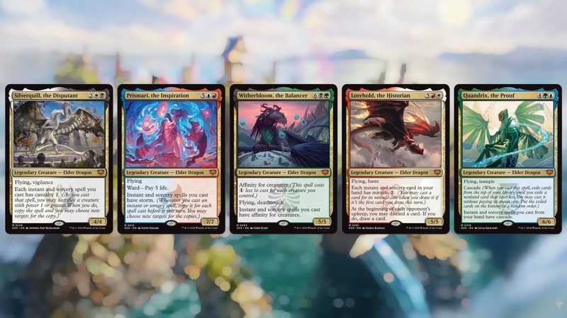 All five Magic Strixhaven Elder Dragons