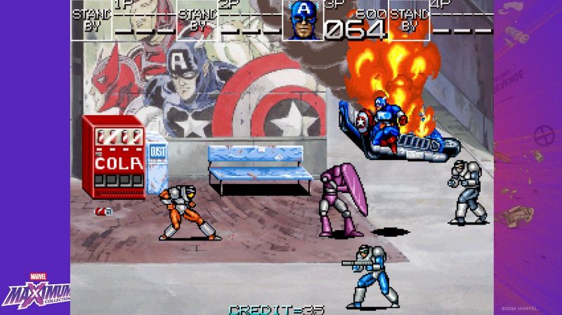 Marvel Maximum Collection Captain America and the Avengers Captain America fighting some thugs