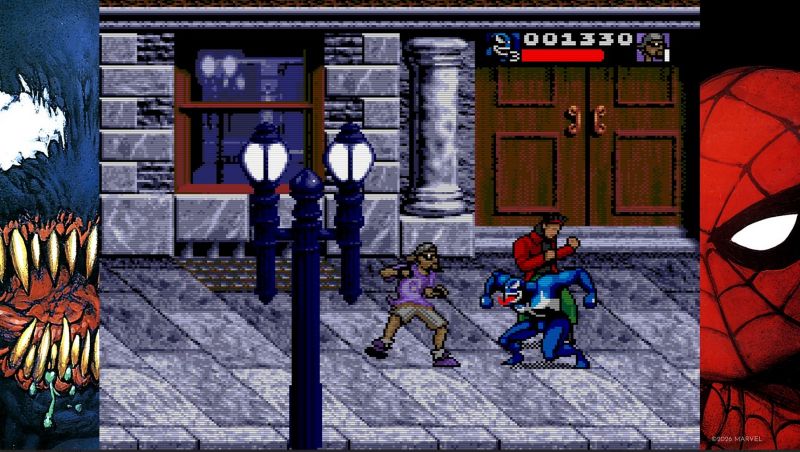 Marvel Maximum Collection Spider-Man and Venom Maximum Carnage Venom fighting thug