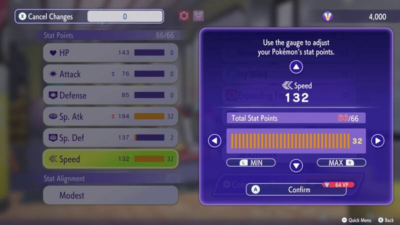 Stats being modified in Pokemon Champions