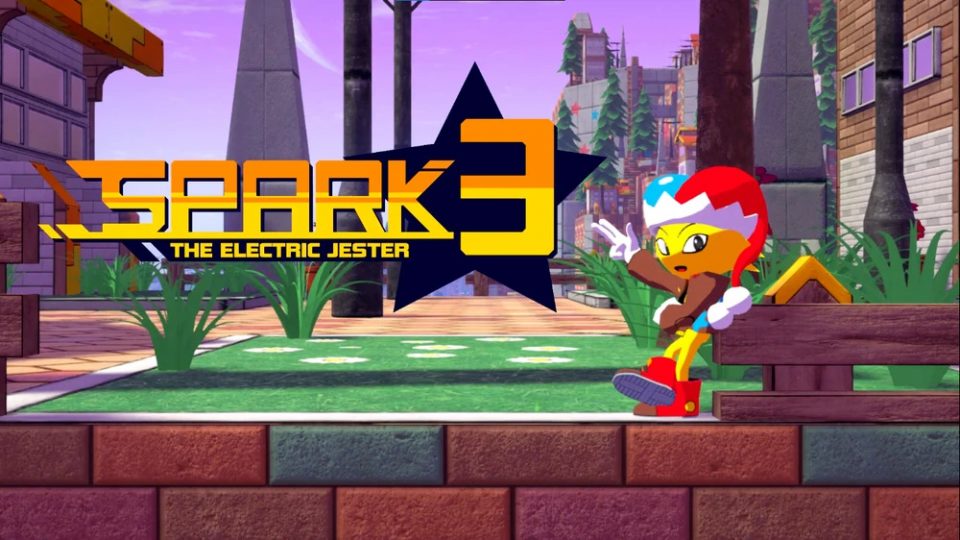 Spark playfully posing, showing off his latest adventure.