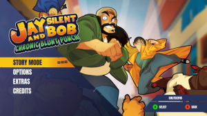 Jay and Silent Bob Chronic Blunt Punch Title Screen