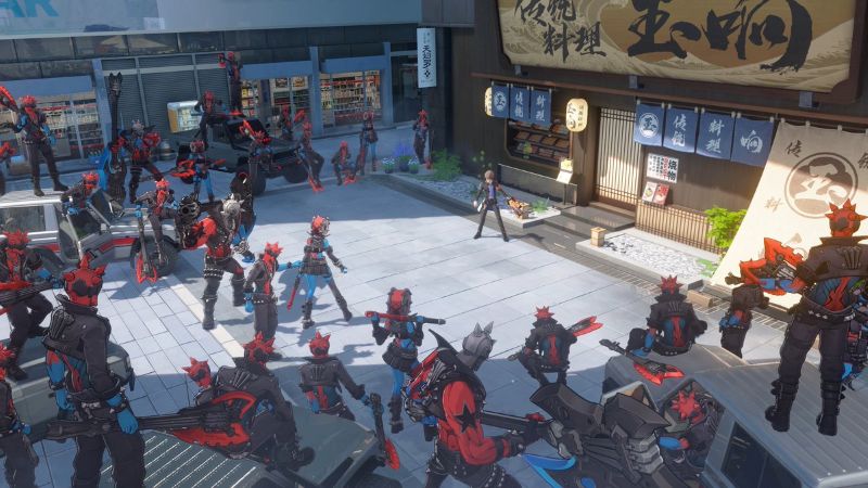 Ananta Main Character Surrounded Screenshot