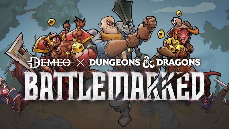 Battlemarked banner with penny arcade characters